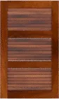 Louvered 33 33 33  Mahogany  Cabinets