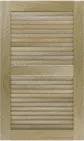 Louvered 50 50  Poplar  Cabinets