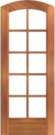 Arched  Triomphe  Teak  Doors
