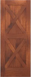 Barn  Double  X  Mahogany  Doors