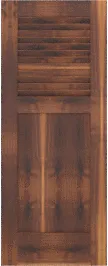 Louvered  Bahama  Walnut  Doors