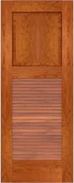 Louvered  Havana  Cherry  Doors