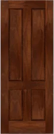 Raised  Panel  Long  Wood  Sapele  Doors