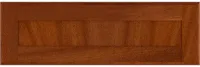 Flat  Panel  Bullnose  Mahogany  Drawer Front