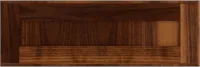 Flat  Panel  Cove  Walnut  Drawer Front