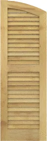 Arched  Archer  Maple  Shutters