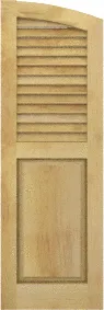 Arched  Crest  Maple  Shutters