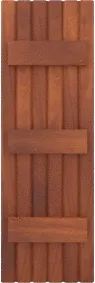 Board &  Batten  Provence  Mahogany  Shutters
