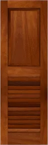Combination  Back  Bay  Mahogany  Shutters