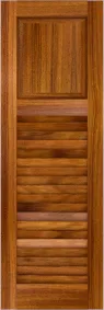 Combination  Sea  Breeze  Teak  Shutters