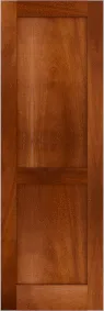 Flat  Panel  Valley  Forge  Mahogany  Shutters