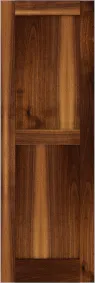 Flat  Panel  Williamsburg  Walnut  Shutters
