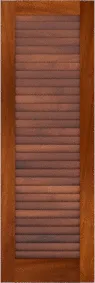 Louvered  Charleston  Mahogany  Shutters