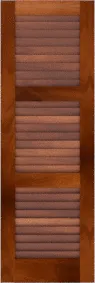 Louvered  Vicksburg  Mahogany  Shutters