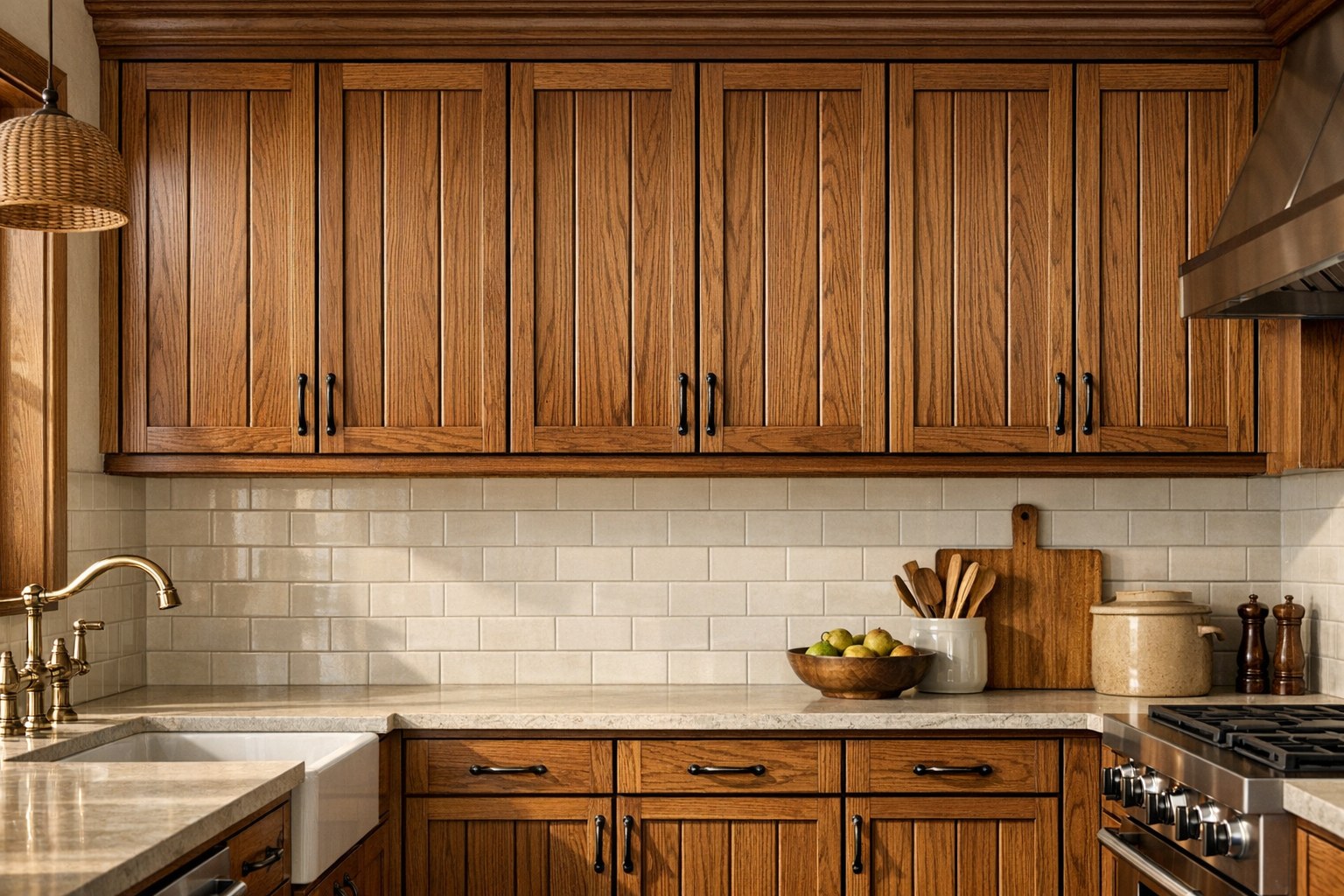 Solid White Oak vgroove drawer fronts, custom handcrafted by Estate Millwork